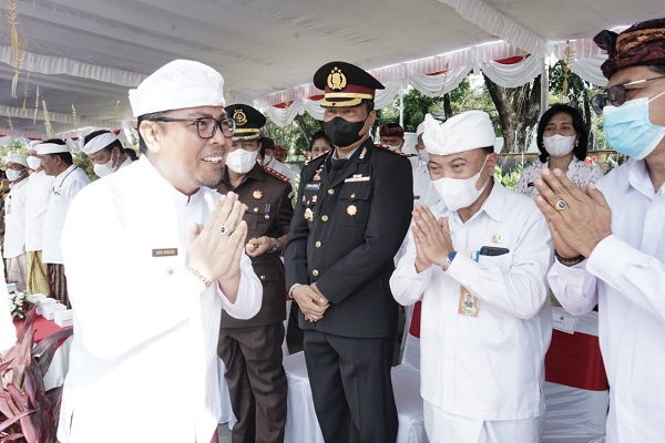 Wawali Arya Wibawa Jadi Inspektur Upacara Peringatan Hari Kesaktian Pancasila.