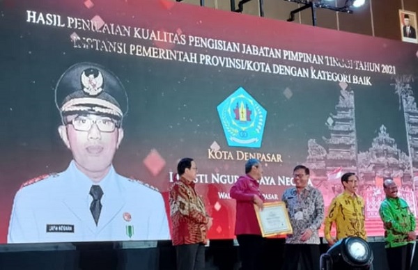 Pemkot Denpasar Raih Anugerah Kualitas JPT Kategori Baik Dari KASN. Ini