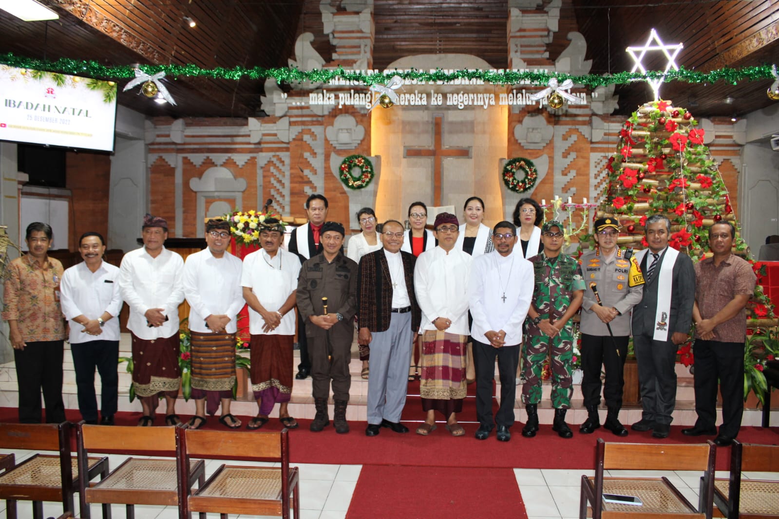 Walikota Jaya Negara Bersama Forkopimda Pantau Perayaan Natal di Kota Denpasar