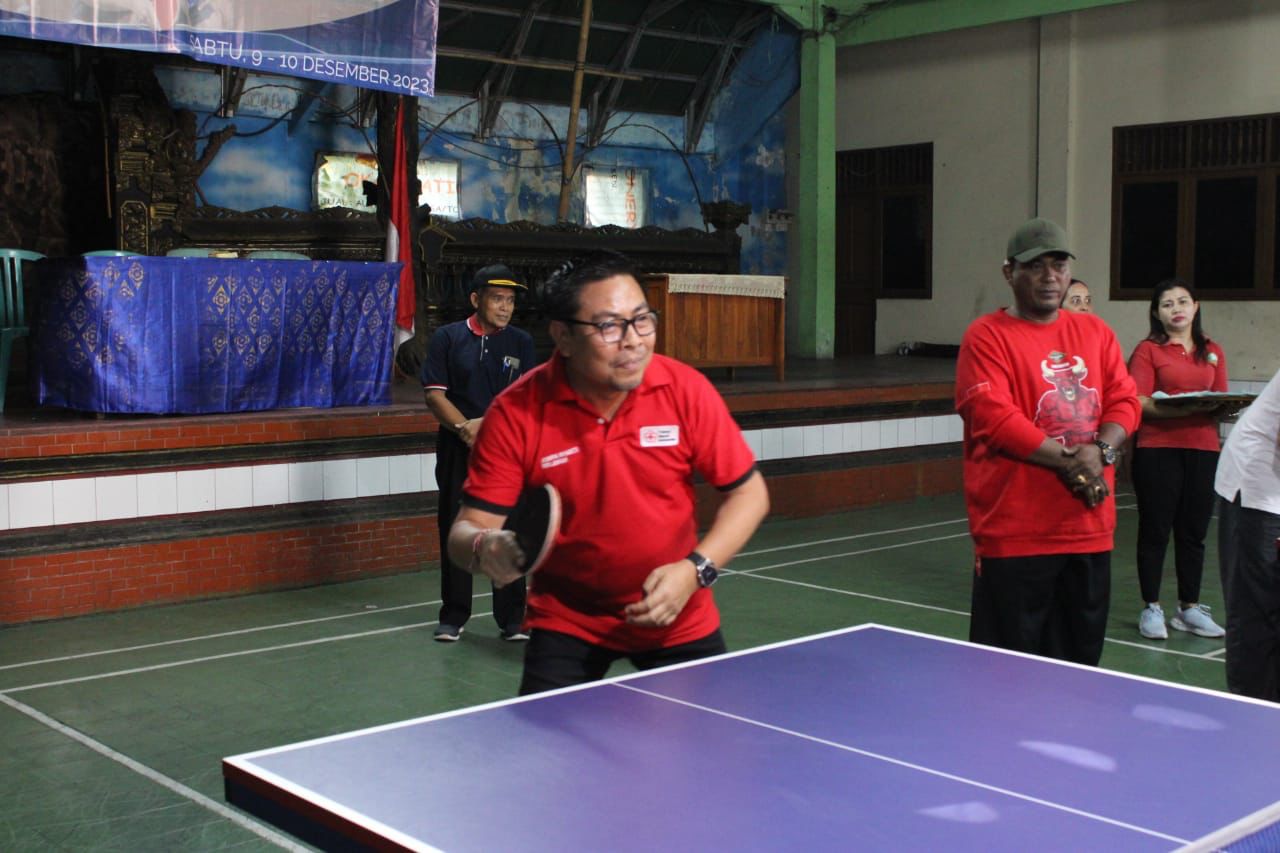 Wawali Arya Wibawa Buka Tenis Meja Antar Dusun se-Dauh Puri Kauh