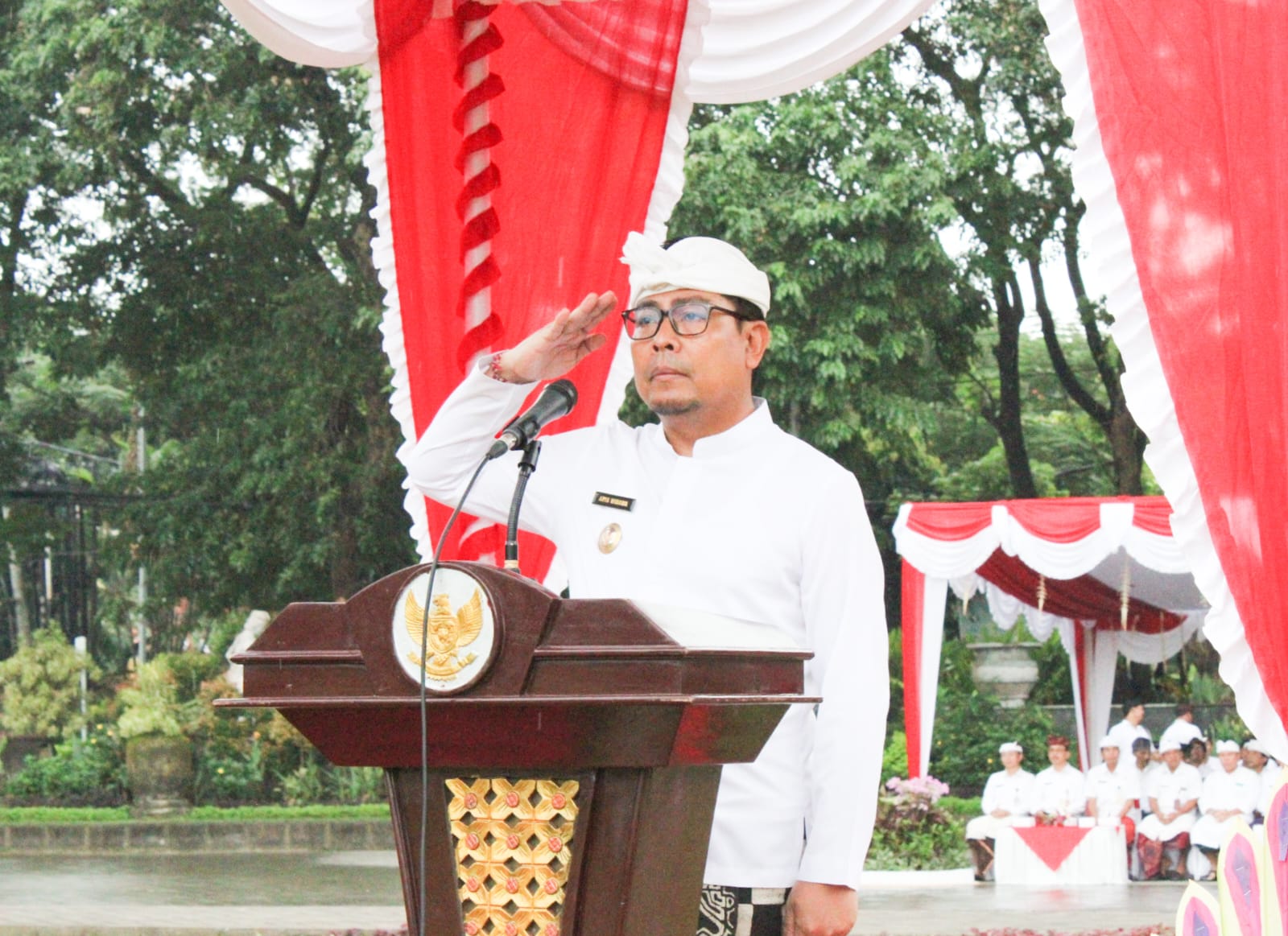 Wawali Arya Wibawa Pimpin Apel Peringatan Hari Otonomi Daerah di Kota Denpasar