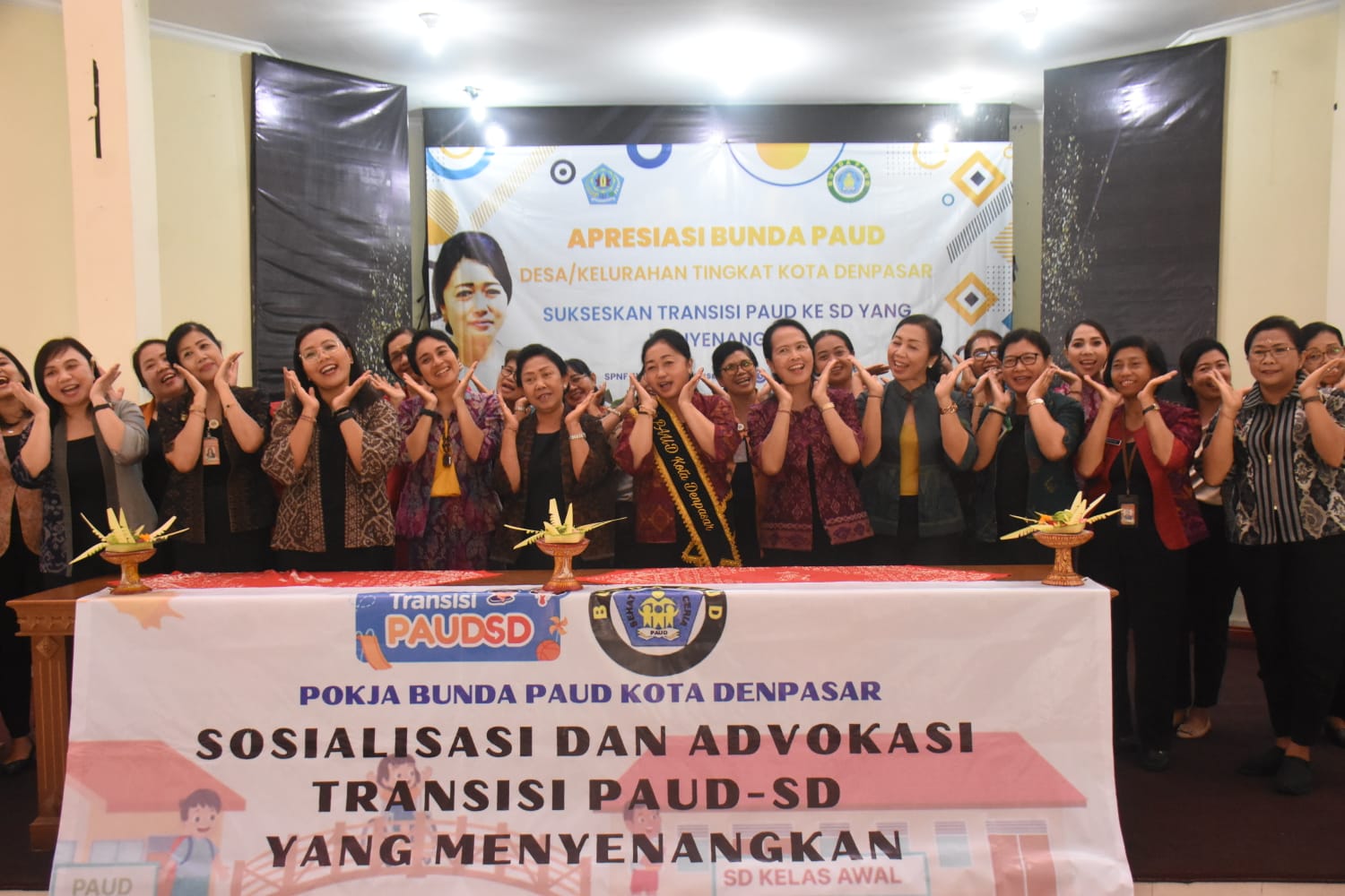 Ny. Sagung Antari Jaya Negara Buka Kegiatan Apresiasi Bunda PAUD Desa/Kelurahan se-Kota Denpasar