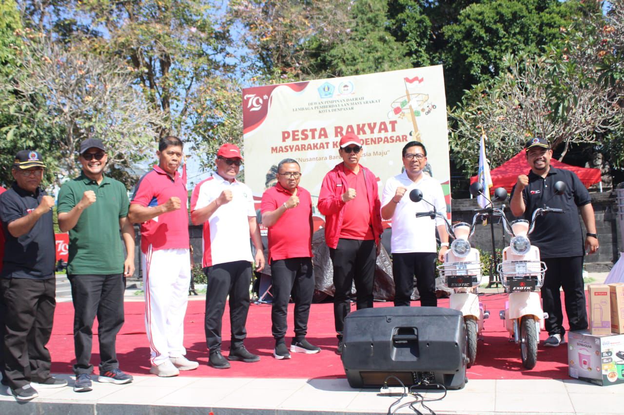 Pesta Rakyat HUT ke-79 RI di Kota Denpasar Berlangsung Semarak