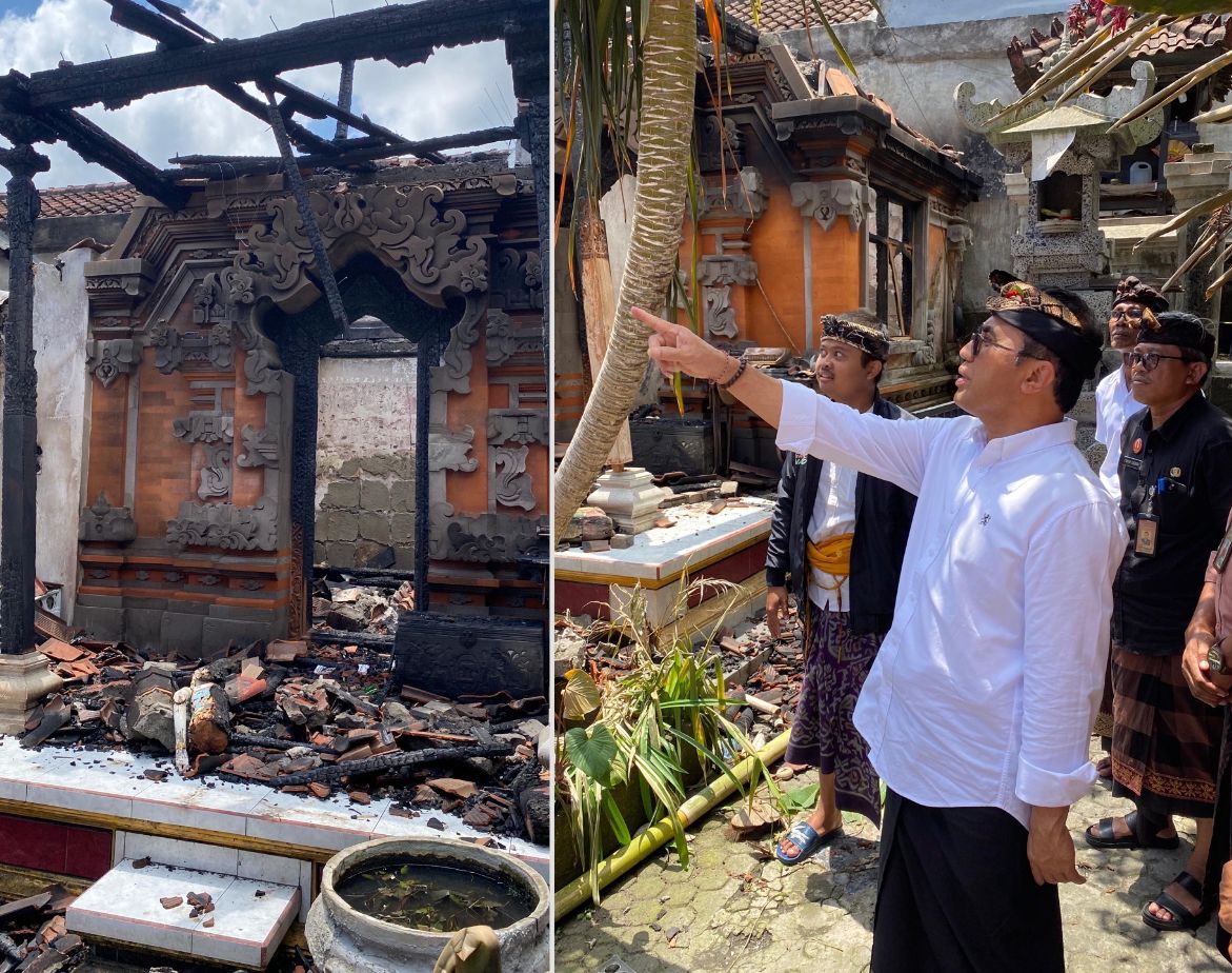 Walikota Jaya Negara Tinjau Korban Kebakaran di Kawasan Jalan Lembu Sura, Kelurahan Peguyangan, Rancang Bantuan Perbaikan Rumah Terkena Musibah