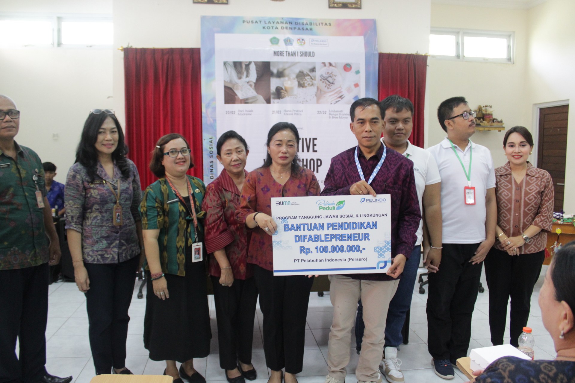Upayakan Peningkatan Kemampuan Penyandang Disabilitas, Pemkot Denpasar Adakan Pelatihan Keterampilan "Creative Workshop"