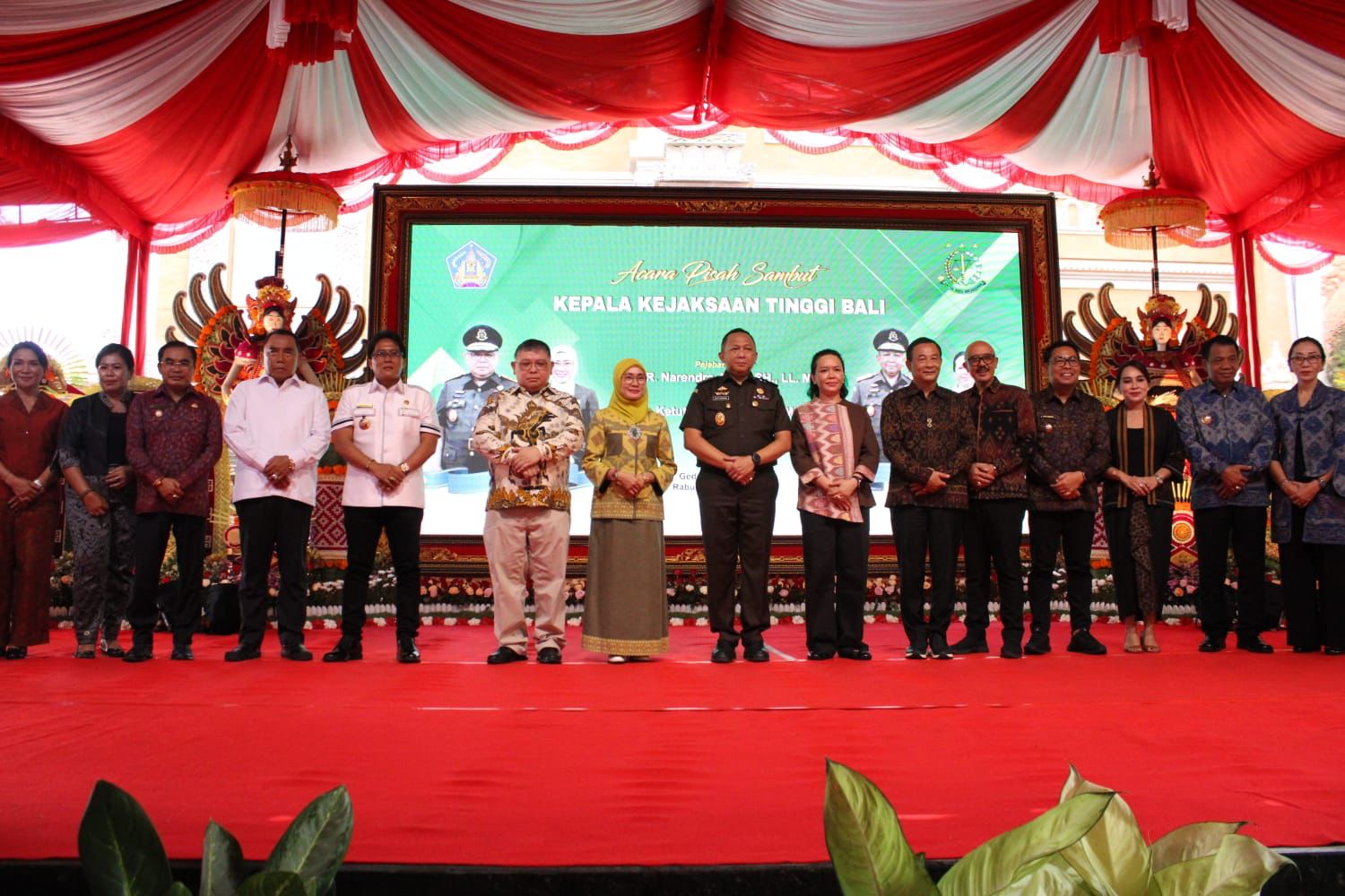 Wawali Arya Wibawa Hadiri Pisah Sambut Kajati Bali, Terus Bersinergi Dukung Pembangunan.