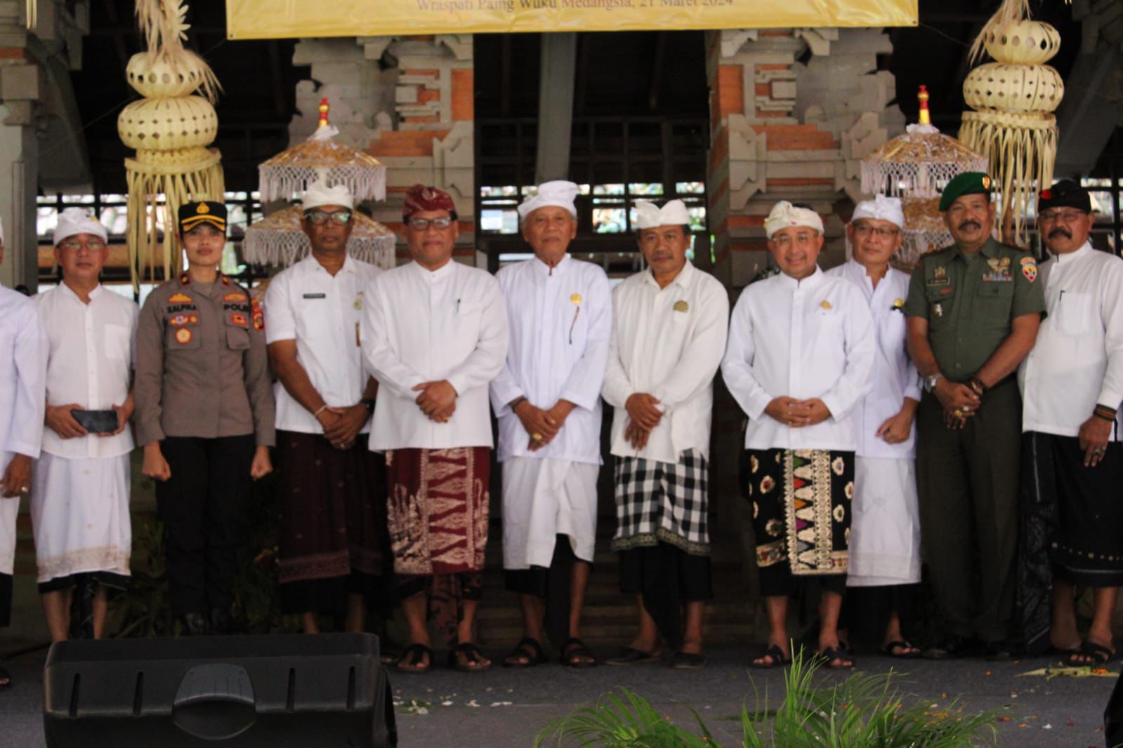 Sekda Alit Wiradana Hadiri Pengukuhan Bendesa Adat Sanur Periode 2024-2029