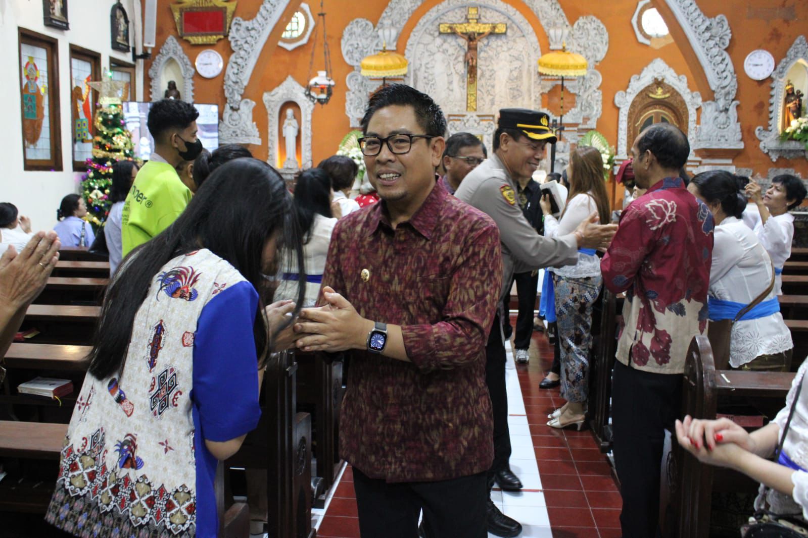 Wawali Arya Wibawa Gandeng Forkopimda dan FKUB Pantau Perayaan Natal di Kota Denpasar.