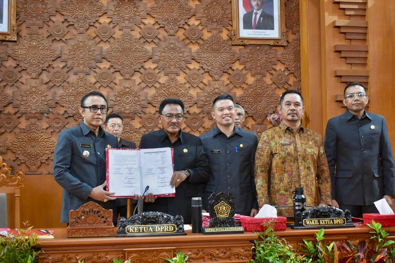 Seluruh Fraksi Setujui Penatapan Rencana Awal RPJMD Kota Denpasar Tahun 2025-2029. 