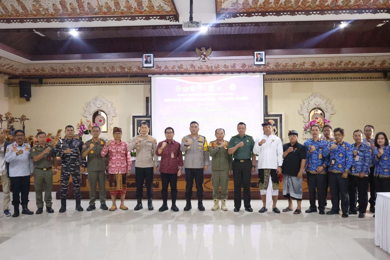 Wawali Arya Wibawa Hadiri Rakor Pengamanan Hari Suci Nyepi Caka 1947 Polresta Denpasar.