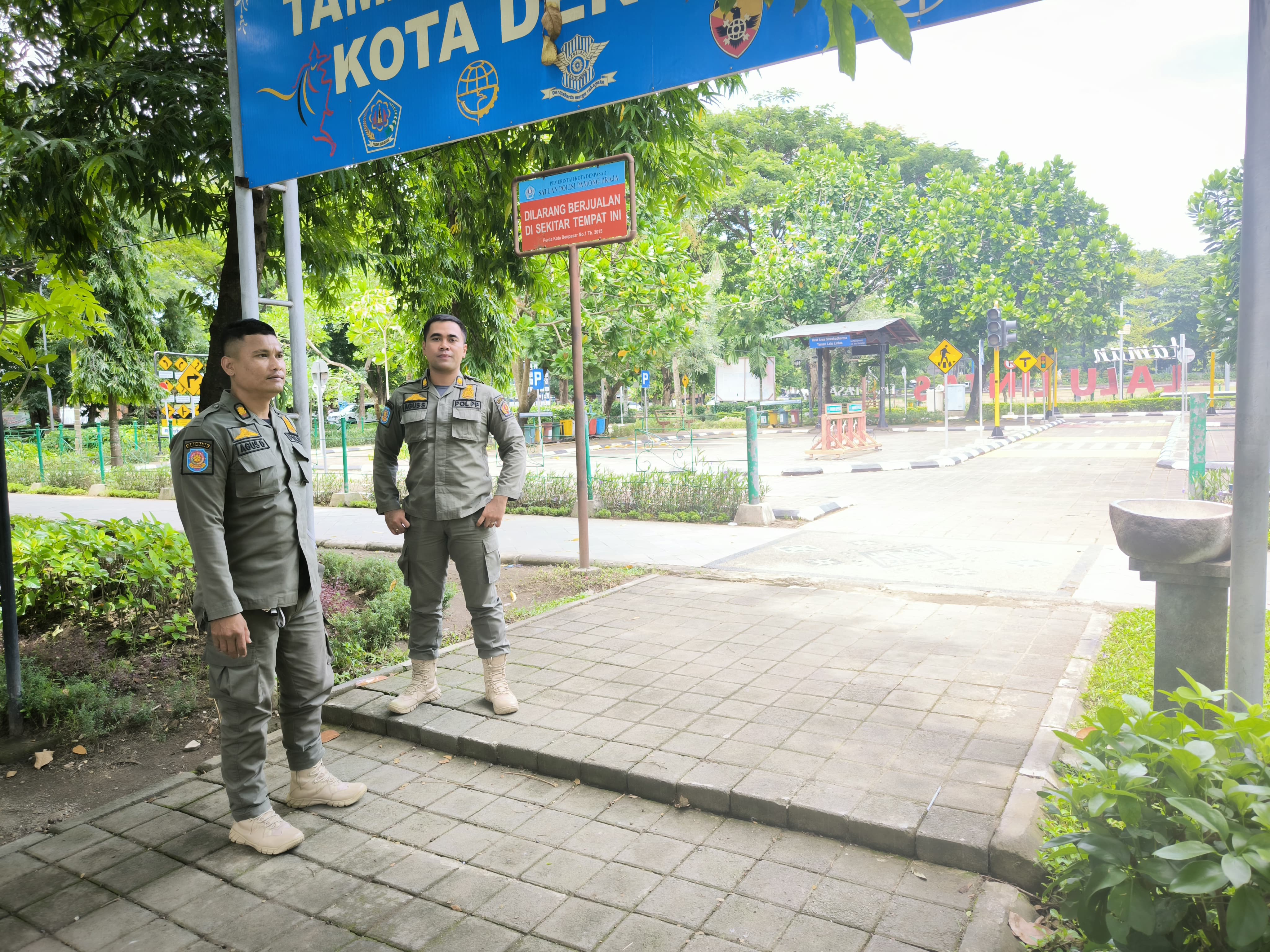 Pencarian Koin Jagat Rusak Fasilitas Umum, Sat Pol PP Denpasar Lakukan Penjagaan, Pelaku Akan Diganjar Tipiring. 