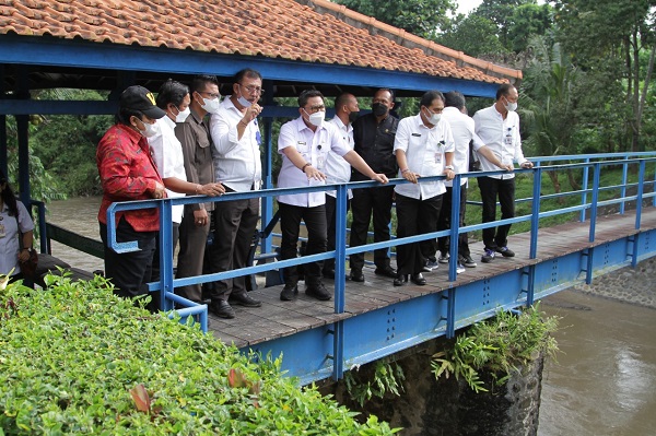 Cuaca Extream, Ganggu Produksi Air Bersih Di IPA Belusung Wawali Arya Wibawa Minta Pembangunan Kanal Segera Direalisasikan