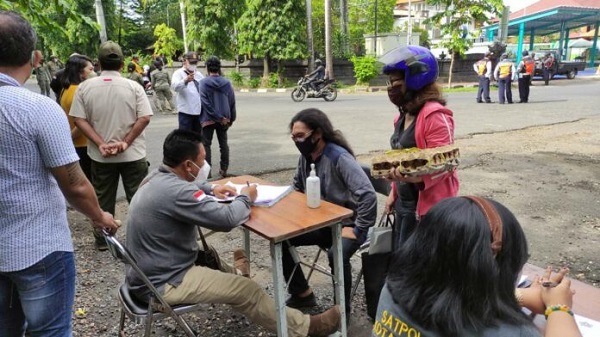 Lagi, Tim Yustisi Denpasar Jaring Pelanggar Prokes, 11 Dibina dan 3 di Denda