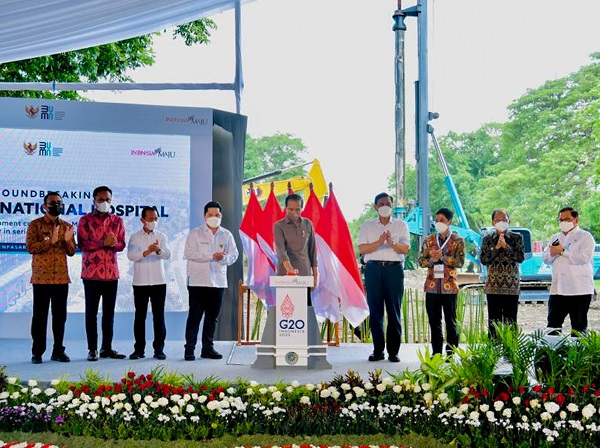 Presiden Joko Widodo Groundbreaking RS Internasional Bali, Walikota Jaya Negara: Sangat Baik Untuk Mendukung Pelayanan Kesehatan dan Pariwisata Denpasar