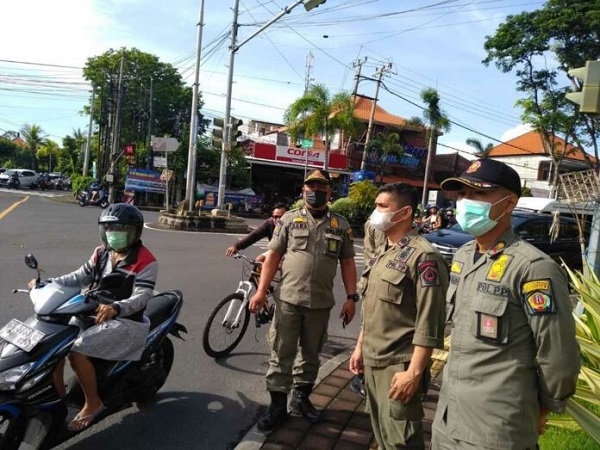 Akhir Tahun 2021, Tim Yustisi Denpasar Ketatkan Penertiban Prokes